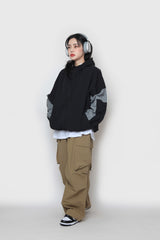パイピングカラーフードジップアップ / Piping Color Hood Zip-up