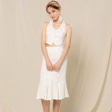 プリーツスカート / PLEATS SKIRT (WHITE)