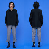 Crinkle Basic Shirts [Black] (6592012091510)