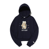 ウィティーバニープラネットエクスプローラークロップフーディー / WITTY BUNNY PLANET EXPLORER CROP HOODIE [NAVY]