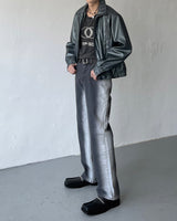 バターX-rayブラックブルーワイドデニム / TC4050-2 Butter X-ray Black Blue Wide Denim