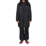 ナイロンフードロングパーカー / NYLON HOOD LONG PARKA black
