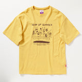 ダイビングプリントオーバーフィットTシャツ / DIVING PRINT OVERFIT T-SHIRT _ YELLOW