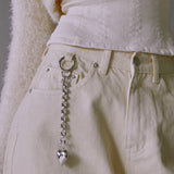 Heart Drop Chain Keyring