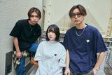 コラボレーションハートTシャツ / PUBLUX × GRAVER - WHITE