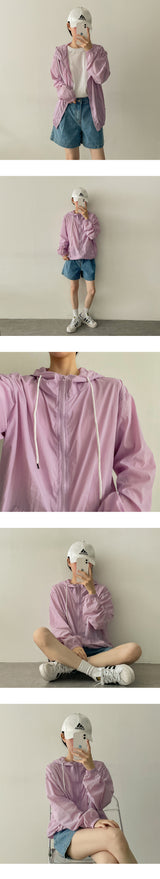 Diannylon Hooded Windbreaker