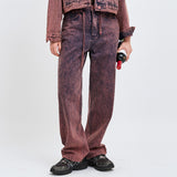 WINE DENIM PANTS