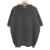ハーフメッシュパンチングニット (3 color)