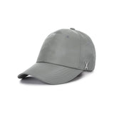 Stud Logo Over Fit Poly Ball Cap Gray