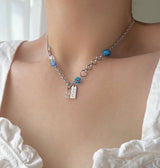 バケーションビズキッチーアクアチェーンハートネックレス/aqu Vacation Biz Kitchee Aqua Chain Heart Necklace