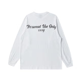 オーバーフィットパーソナルプリンティングロングスリーブT/OVERFIT PERSONAL PRINTING LONG-SLEEVED T-WHITE