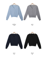 Basic V-neck Knit Cardigan (11color)