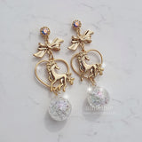 クリスタルバブルポニーイヤリング / Crystal Bubble Pony Earring