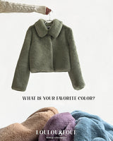 [MADE] Pudding Fur Jacket (Matcha Green)