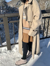 ジンジャーブレッドハーフジップアップニット