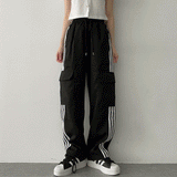 コミーラインカーゴワイドパンツ / Comey Line Cargo Wide Pants