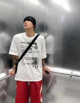 No.0243 daisy printing half T