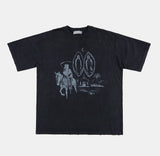 Crescent ghost printing damage over t-shirt