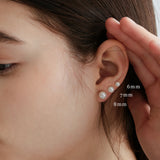 ベーシックパールピアス 6mm