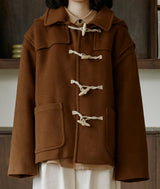 ハーフダッフルコート/unisex half duffle coat camel