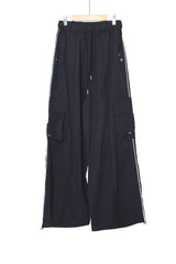 パイピングナイロンカーゴパンツ / Piping nylon cargo pants