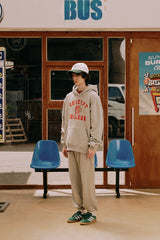 クラシックビッグロゴパーカ・グレー［ユニセックス］/ Classic Big Logo Unisex Gray Hoodie