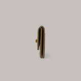 Flat Gold Wallet - Brown