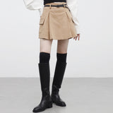 Weevil cargo pleated skirt