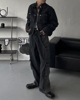 OA Cargo Biker Denim Jacket (2 colors)