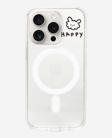 Black - Happy DDong GangAzi Magsafe Phone Case