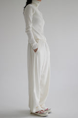 ベルベットリブジップアップ/Velvet Ribbed Zip Up [ Ivory ]
