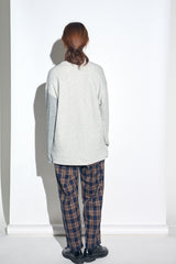 KNIT X TERRY COMBINATION POCKET TEE (Gray) / コンビネーションポケットTシャツ