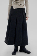 グリースプリーツスカート / Gleise pleated skirt (3color)
