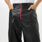 zipper leather slacks (6632169635958)