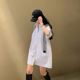 [Bellide made/Short, Long] Candy Short-Sleeved Shirt Dress