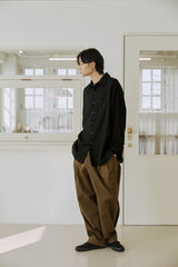 サイドバルーンパンツ / unisex side balloon pants brown