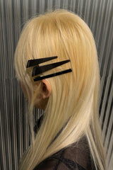 NO.364 [ブラック] ヘアピン 3セット トライアングル