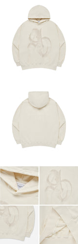 [24SS] ハーフトーンシンボルプリンティングフーディー CREAM