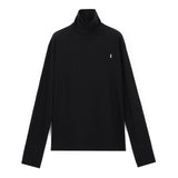back button long sleeve chest tip turtle neck black (6615508942966)