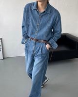 コールマンリネンツータックデニム / LE Coleman Linen Two-Tuck Denim