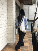 ドットコーデュロイビッグショルダーバッグ