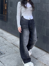 スクールルックシャツカーディガンレイヤードセット / School Look Shirt Cardigan Layered Set