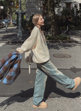 (UNISEX) グリックビンテージワイドデニムパンツ