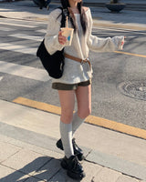 Low wool shorts