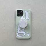 グリーンビッグロゴアイフォンケース/green big logo case