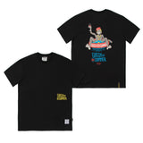 キャッチアップスタンダードTシャツ / CATCHUP STANDARD FIT T-SHIRTS WHITE MELANGE / BLACK