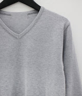 ミニマルVネックニット/Minimal V-neck Knit (12color)