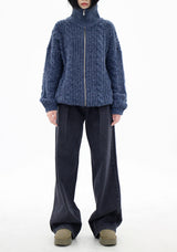 ピンタックブラックブルーワイドパンツ / no.5108 Pintuck Black Blue Wide Pants