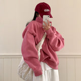 [BELLIDE MADE] TONE UP DOUBLE SIDE RAISED HALF NECK SWEAT
