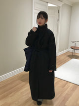 ヴェリエットハイネックロングコート